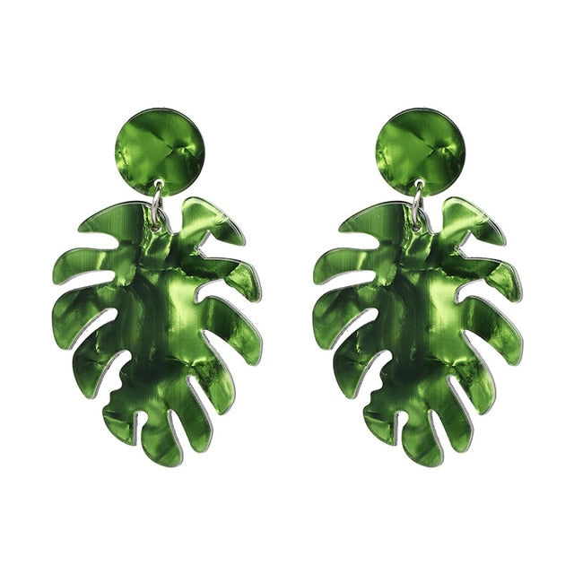 Coloured Monstera Dangles