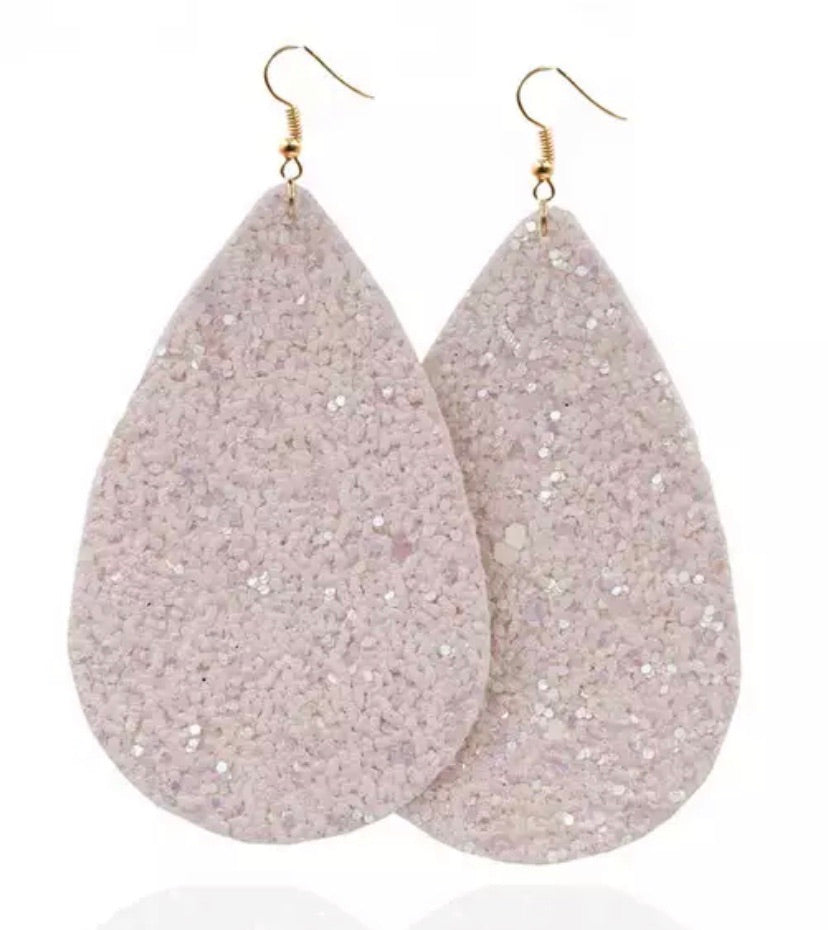 Sparkle Tear Drop Earrings