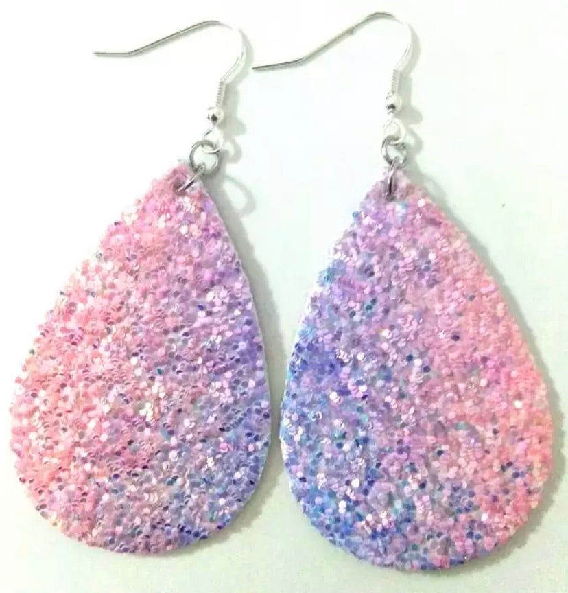 Sparkle Tear Drop Earrings